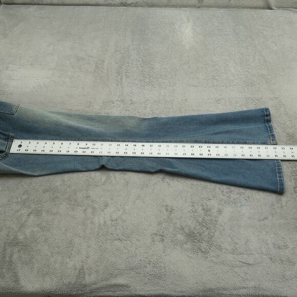 Rewash Jeans Women's Size 16 Blue High-Rise Flare Denim Pants 32" Inseam Stretch - Picture 16 of 16